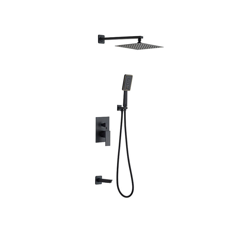 AQUA ANKASTRE BANYO BATARYASI SETİ 3 YÖNLÜ - SİYAH - 2