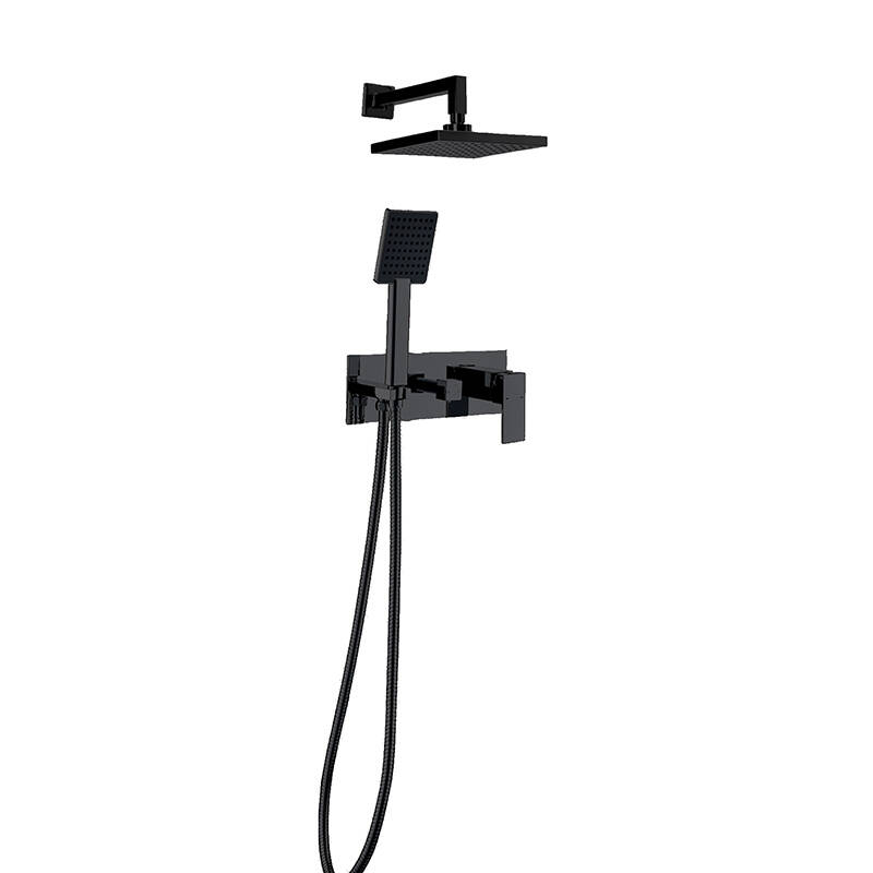 AQUA ANKASTRE BANYO BATARYASI SETİ - SİYAH - 2