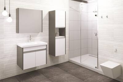 Aquanil Aden 65 Aynalı Banyo Dolabı - Aquanil