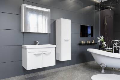 Aquanil Mauna 60 Aynalı Banyo Dolabı - 1