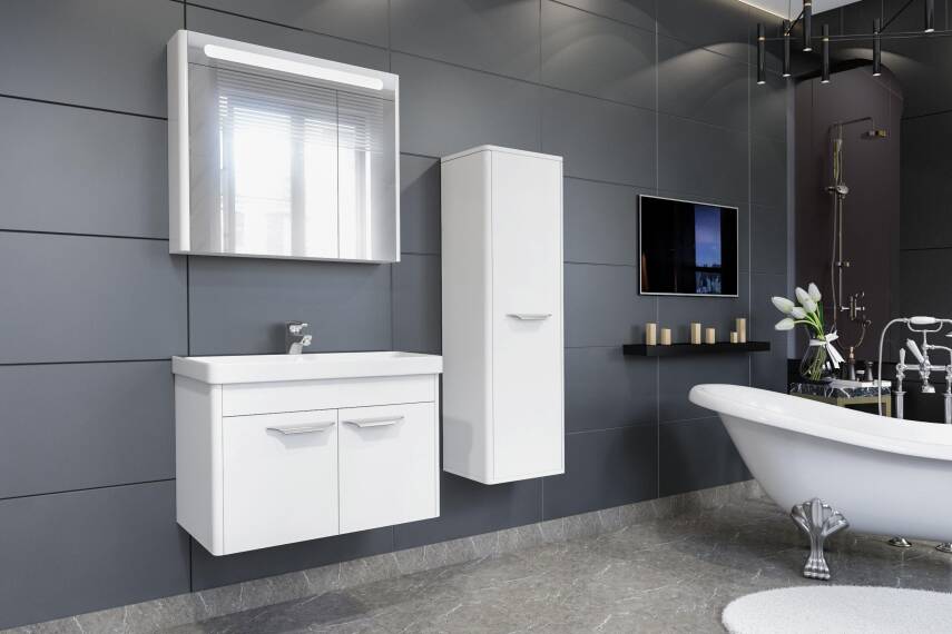 Aquanil Mauna 60 Aynalı Banyo Dolabı - 1
