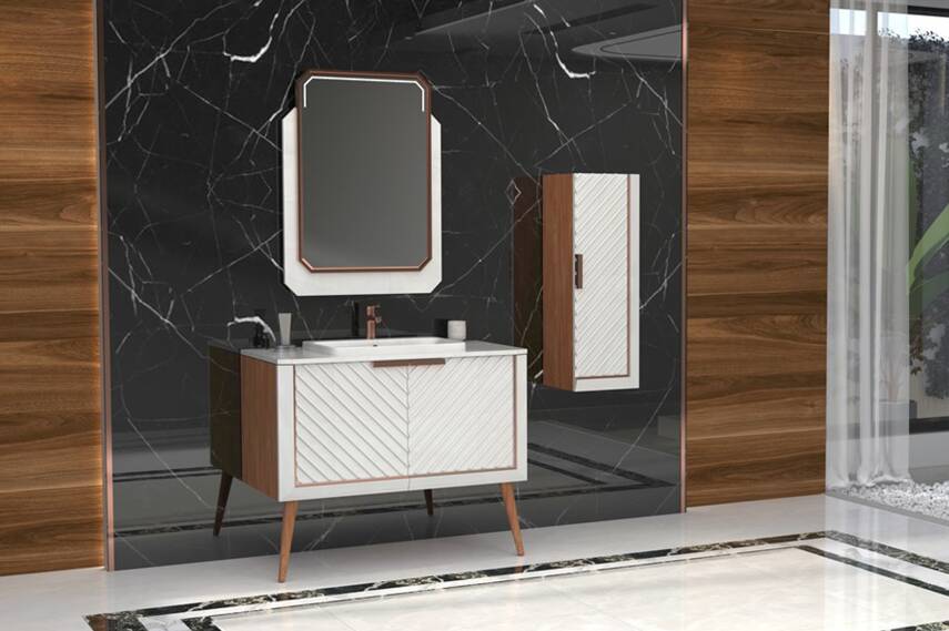 Aqunail Migella 100 Aynalı Banyo Dolabı - 1