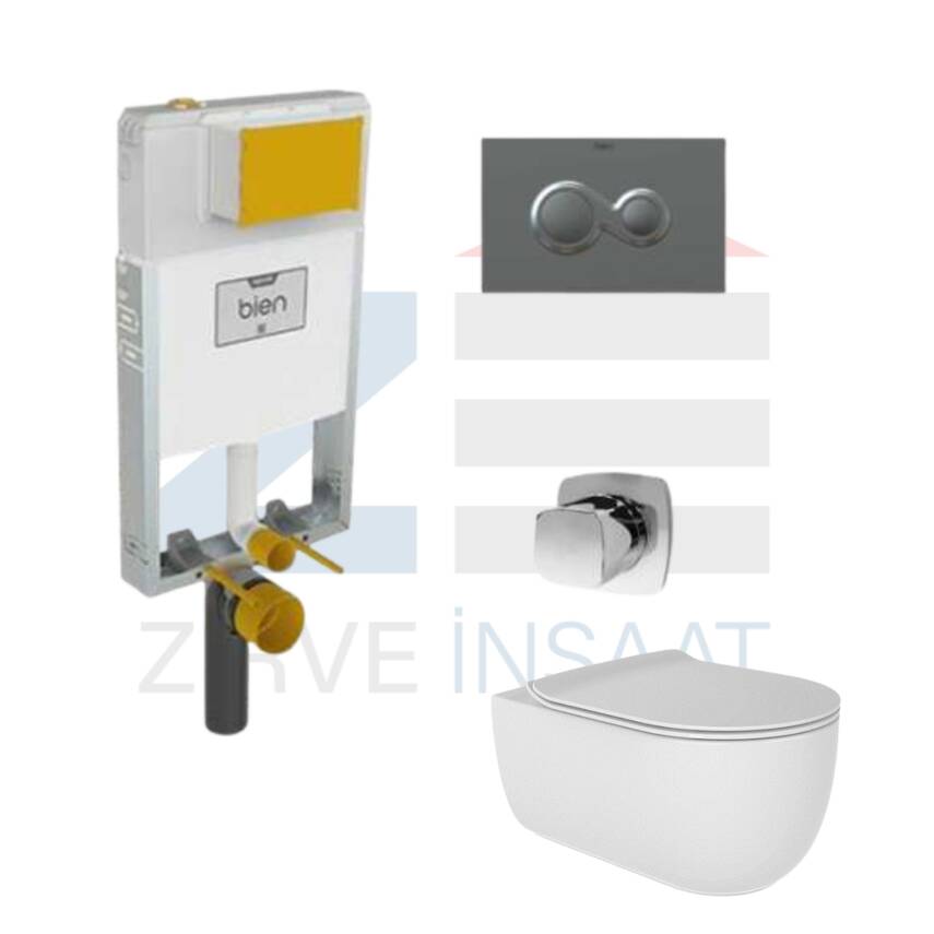Bien Gömme Rezervuar Seti+Bien Vokha Asma Klozet seti - 3