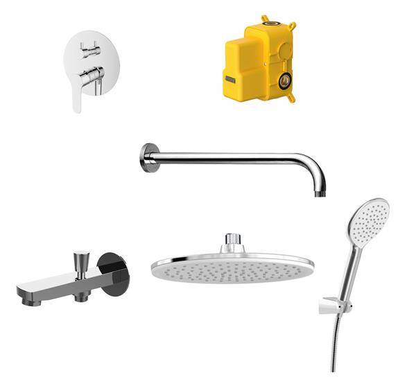 Bien Water Flowbox Sistemleri Round Ankastre Banyo Bataryası Seti - 2F - 3