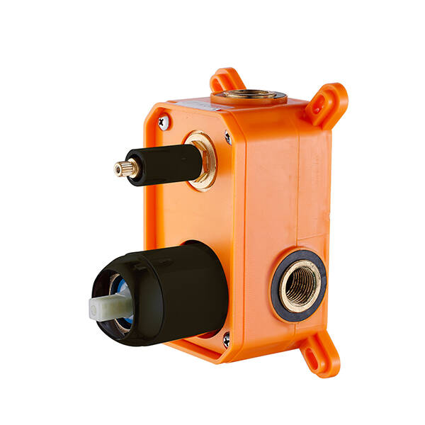 Bien Water Flowbox Sistemleri Square - Round Ankastre Banyo Bataryası 2F Sıva Altı Mat Siyah - 1