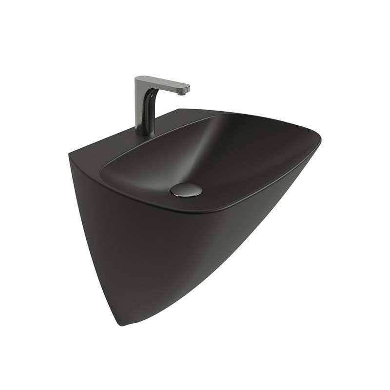 DANTE MONOBLOK LAV. 55 cm TEK DELIKLI MAT SİYAH - 1