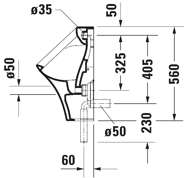 Duravit DuraStyle Pisuvar, (Sineksiz) - 2