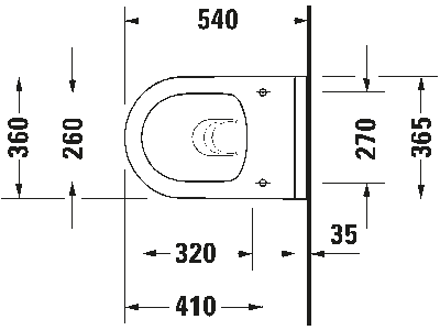 Duravit Starck 3 Kanalsız Rimless HygieneGlaze Asma Klozet (Özel Kutuda, Yavaş Kapanır Kapak Dahil) - 3