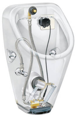 Duravit Utronic Kendinden Yıkama Sistemli Pisuvar, Pilli - 2