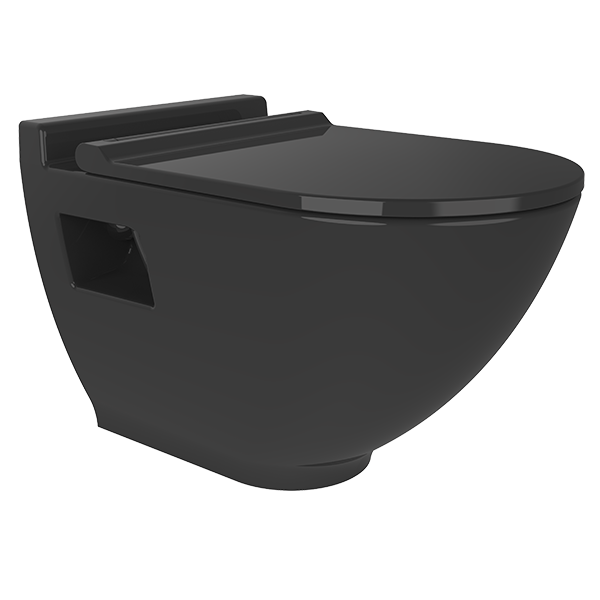 Harmony Asma Klozet Parlak Siyah (Kapak Dahil) - 1