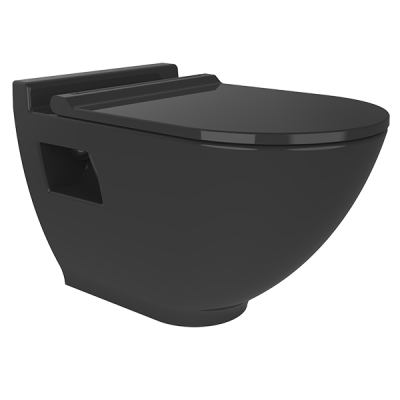 Harmony Asma Klozet Parlak Siyah (Kapak Dahil) - 2