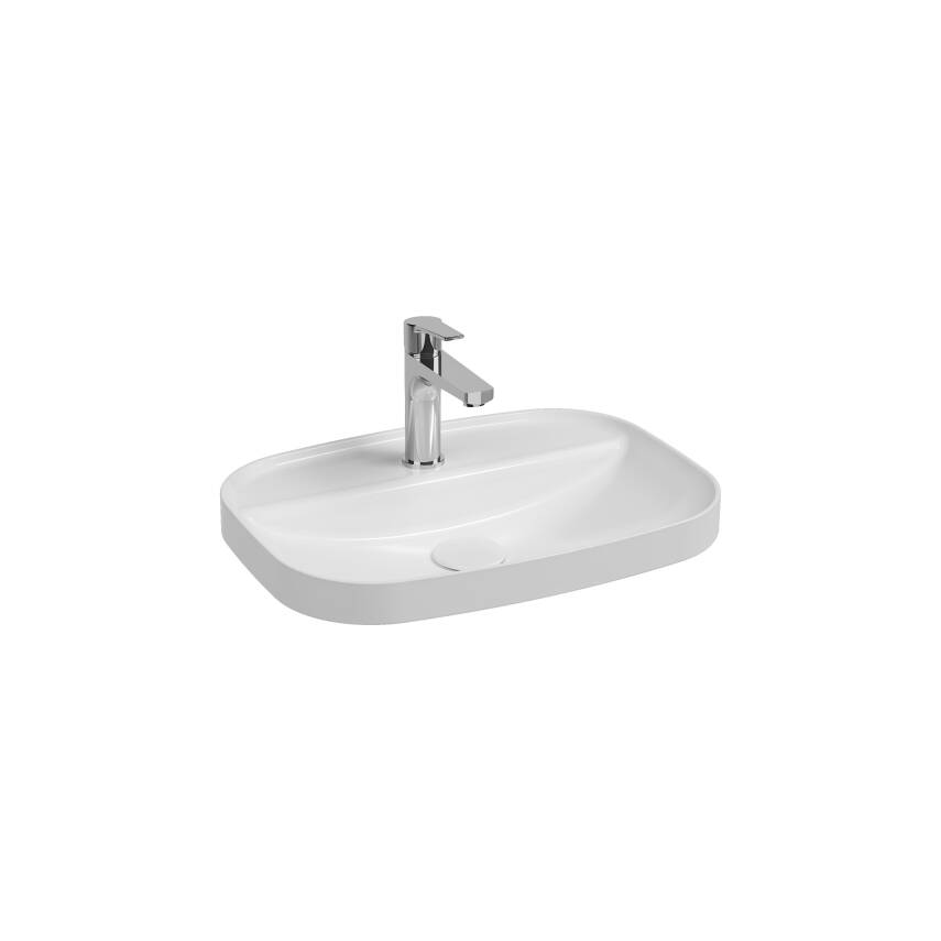 Infinity İnset Lavabo 55 cm Beyaz - 1