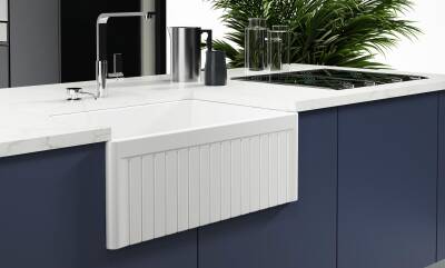 İsvea - Ledro Mutfak Eviyesi Çift Gözlü 84 cm - 2