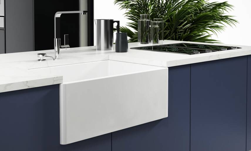 İsvea - Ledro Mutfak Eviyesi Çift Gözlü 84 cm - 3