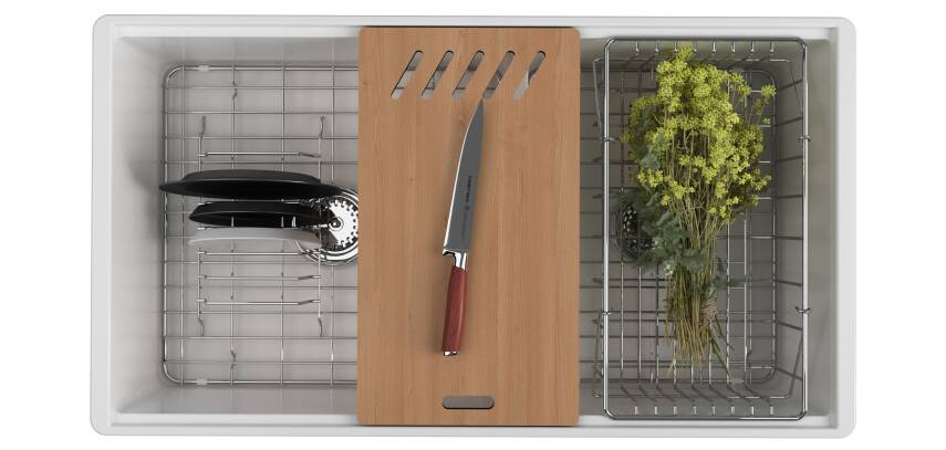 İsvea - Ledro Mutfak Eviyesi Çift Gözlü 84 cm - 4