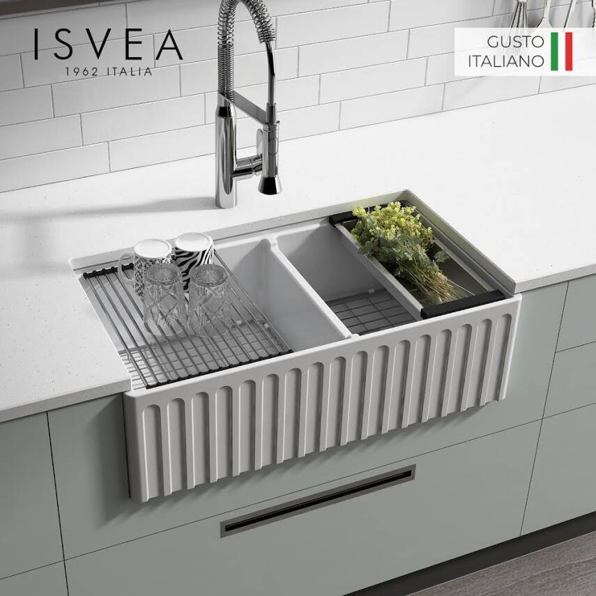 İsvea - Ravenna 84 Cm Seramik Eviye - 1