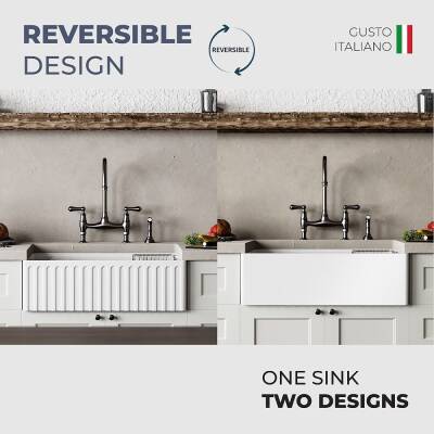 İsvea - Ravenna 84 Cm Seramik Eviye - 3