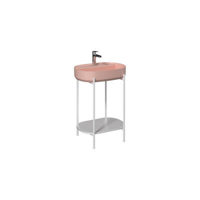 Puno 60cm Lavabo Ünitesi Beyaz-Somon (Lavabo Dahil) - Isvea
