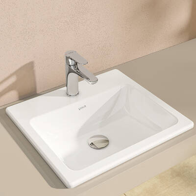 S20 Tezgahüstü lavabo - Delikli Beyaz - Vitra - Artema