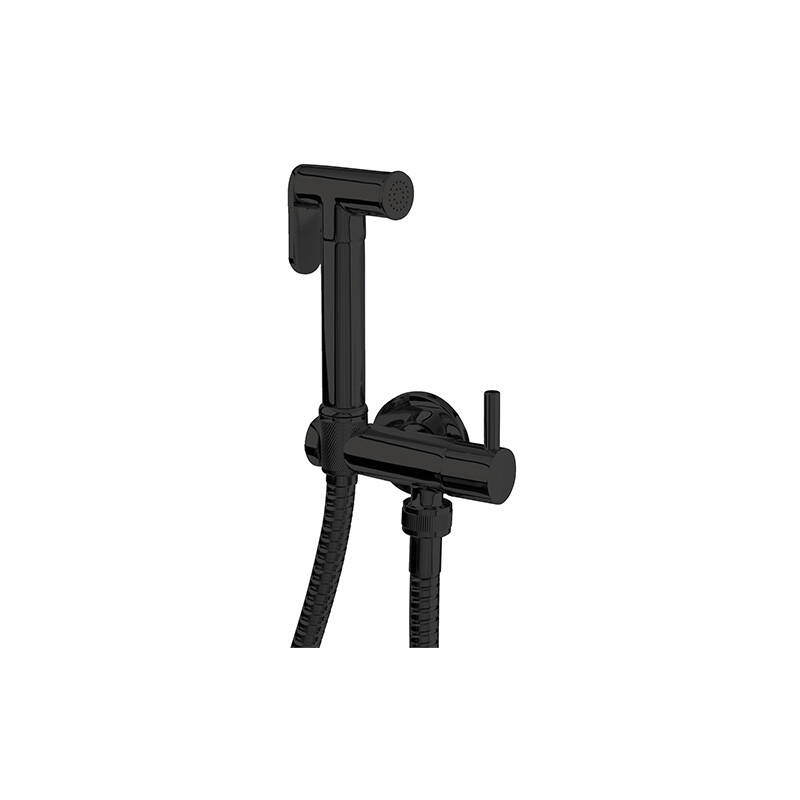 SHUTOFF DUŞLAR SPİRALLİ TAHARAT MUSLUĞU - ARA MUSLUK DAHİL - SİYAH - 1