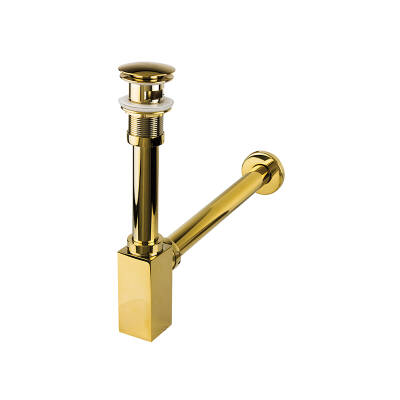 SİFON TAKIMLARI CORNER LAVABO SİFONU - ALTIN DELİKLİ - Newarc