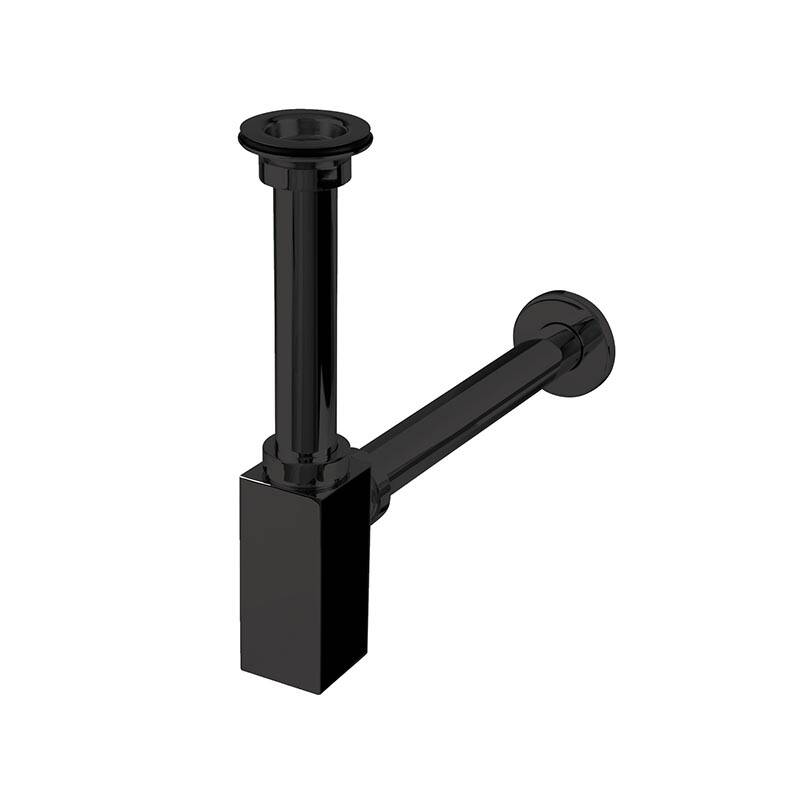 SİFON TAKIMLARI CORNER LAVABO SİFONU SÜZGEÇLİ - SİYAH - 1