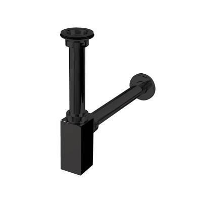 SİFON TAKIMLARI CORNER LAVABO SİFONU SÜZGEÇLİ - SİYAH - 2