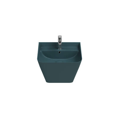 Sott Aqua Monoblok Asma Lavabo 50 cm Petrol Yeşili - Isvea
