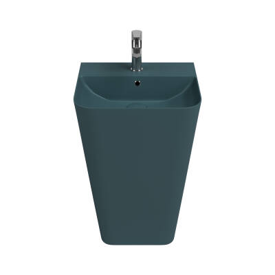 Sott Aqua Monoblok Yerden Lavabo 50 cm Petrol Yeşili - Isvea