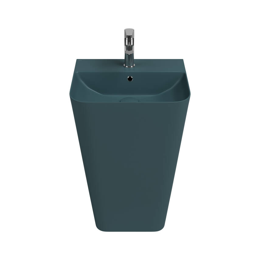 Sott Aqua Monoblok Yerden Lavabo 50 cm Petrol Yeşili - 1