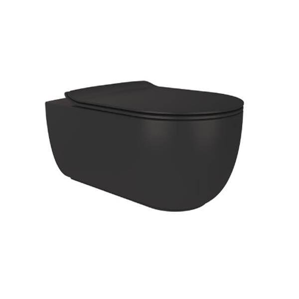 Vokha Asma Klozet No-Rım Mat Siyah (Kapak Dahil) - 1