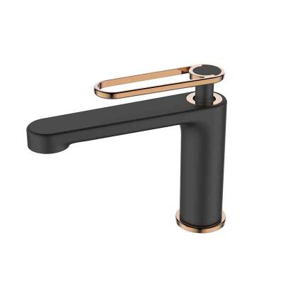 ZETA LAVABO BATARYASI - SİYAH/PARLAK BAKIR - Newarc